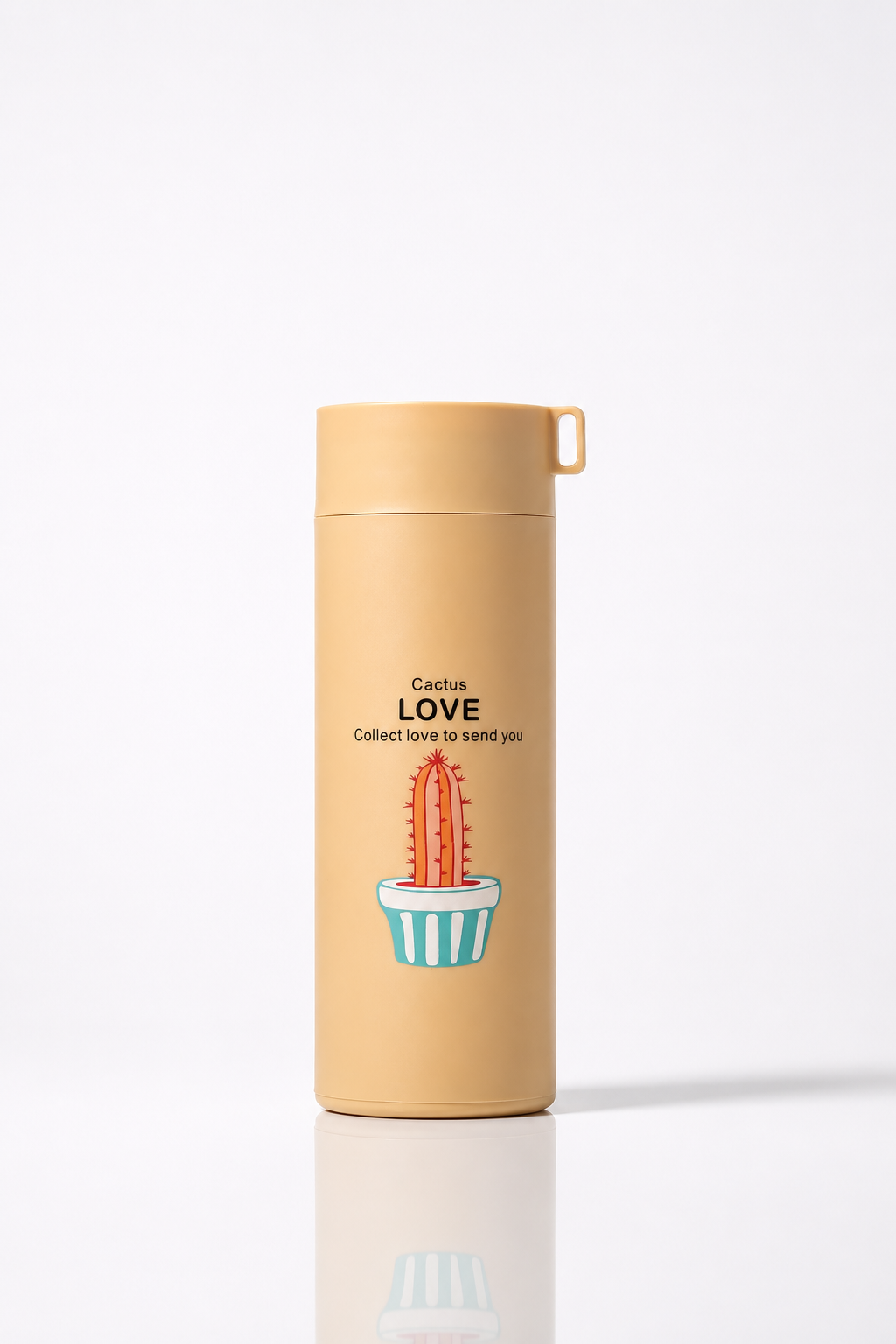 Pastel Yellow Insulated Water Bottle, Printed